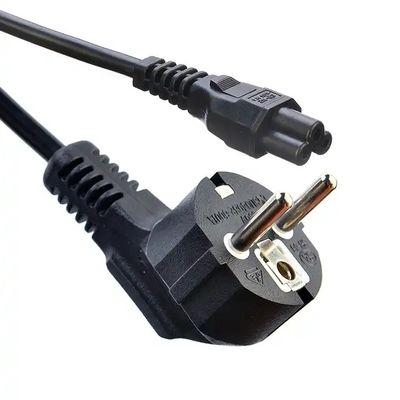 Material do condutor Cordo de alimentação de 3 pontas de cobre enlatado 220 volts 16a Eu Plug Cee7/7 Plug com cabo de alimentação de terminal final de corrente alternada Eu C5
