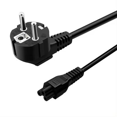 Material do condutor Cordo de alimentação de 3 pontas de cobre enlatado 220 volts 16a Eu Plug Cee7/7 Plug com cabo de alimentação de terminal final de corrente alternada Eu C5