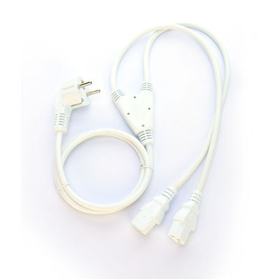 Certificado SNI 2 pin com contato com a terra Schuko Plug para 2XC13 Feminino Tipo Y Splitter Cordão de alimentação SNI Cordão de extensão 250V/16A