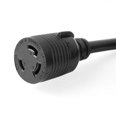 30Amp 7500 Watts 25FT L6-30P a L6-30R cabo de alimentação do gerador de carga pesada SJTW 10AWG 3 condutor de ponta barrado de barril