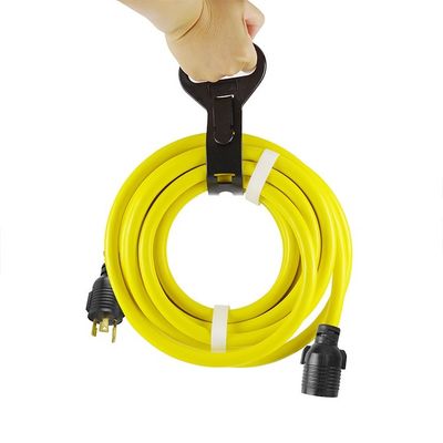 30Amp 7500 Watts 25FT L6-30P a L6-30R cabo de alimentação do gerador de carga pesada SJTW 10AWG 3 condutor de ponta barrado de barril