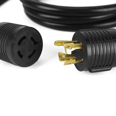 NEMA L14-20P/R Locking Twist Lock 20 Amp 125/250V 4 Cordão de extensão de grau industrial de aterragem por fio para gerador