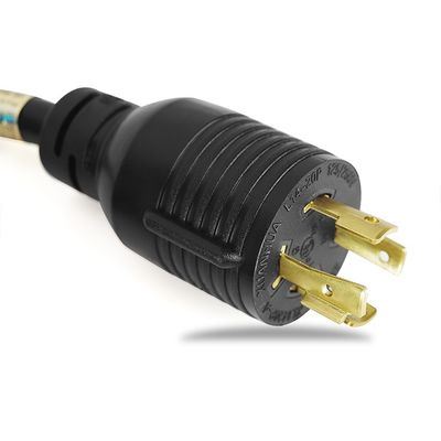 NEMA L14-20P/R Locking Twist Lock 20 Amp 125/250V 4 Cordão de extensão de grau industrial de aterragem por fio para gerador