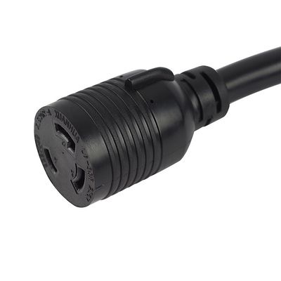 Voltagem nominal 250V 30Amp Twist Lock 3 Prong Plug masculino para L6-30R 50Amp 3 Prong Female Receptacle Generator RV Power Cord