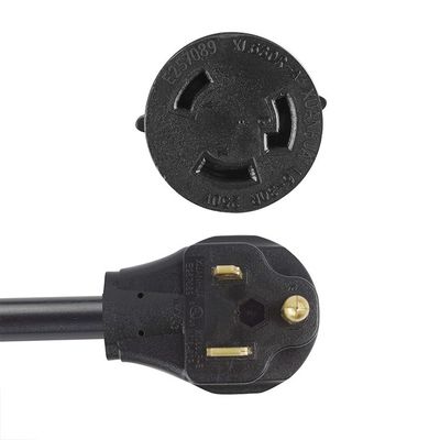 Voltagem nominal 250V 30Amp Twist Lock 3 Prong Plug masculino para L6-30R 50Amp 3 Prong Female Receptacle Generator RV Power Cord