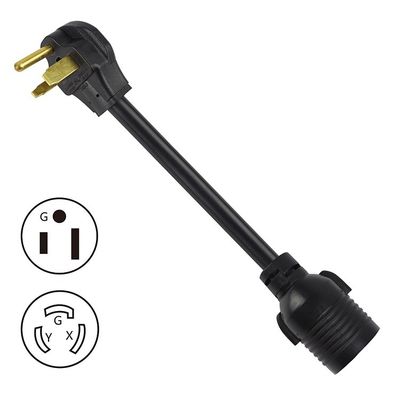 Voltagem nominal 250V 30Amp Twist Lock 3 Prong Plug masculino para L6-30R 50Amp 3 Prong Female Receptacle Generator RV Power Cord