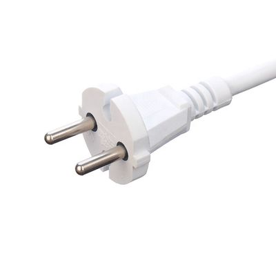2 pin branco Eletrodomésticos Corda de alimentação direta 1,5M comprimento ou personalizado VDE 10A Corda de alimentação plug Corda de extensão