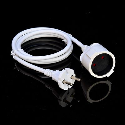2 pin branco Eletrodomésticos Corda de alimentação direta 1,5M comprimento ou personalizado VDE 10A Corda de alimentação plug Corda de extensão