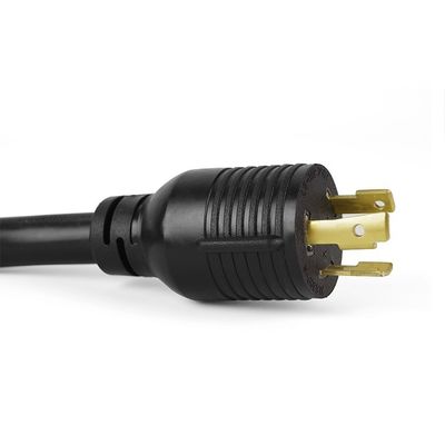 Adaptador de 30 Amp 4 Prong para 3 Prong Lock 10 Gauge Power Welder Adaptador Cord ETL Listado NEMA L14-30P Homem para NEMA L6-30R Mulher