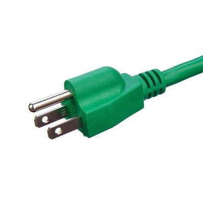 Casa Eletrodoméstico Cordão de alimentação ETL padrão de trabalho pesado Nema-15 Plug Socket impermeável 3 pin condutor Bared Stranded Cooper