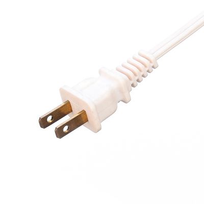 Cabos de alimentação brancos Cabos de extensão JET 2 pin Conector feminino 1,5M comprimento Japão PSE padrão 2Pin impermeável para laptop