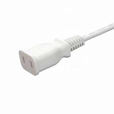 Cabos de alimentação brancos Cabos de extensão JET 2 pin Conector feminino 1,5M comprimento Japão PSE padrão 2Pin impermeável para laptop