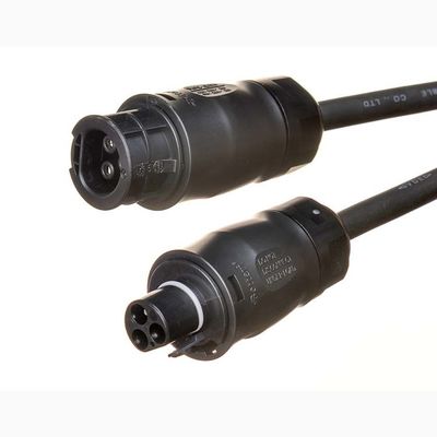 Cabos de extensão Schuko de comprimento personalizado com material de isolamento de borracha e conector BC05 IP68 para microinversor modelo