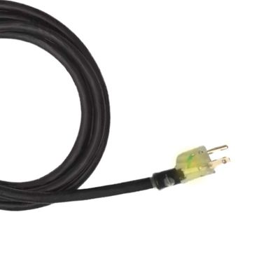 ETL Listado 16/3 SJTW 3-Wire Grounded 1 a 3 Cordão de Extensão Interior/Exterior 15/25/50 FT para Luz de Segurança Usando Eletrodoméstico