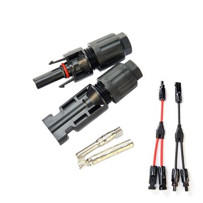 Tuv Heavy Duty Safe Solar Pv Homem e Mulher Conector de Cabo Solar de Potência DC Socket com Fusão para Uso de Cabo de Extensão Solar DC