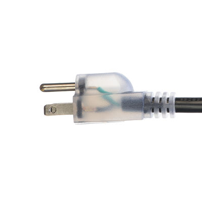 25 pés cabo de extensão exterior de carga pesada com extremidade iluminada e flexível resistente ao frio 3 pontas cabo elétrico IP22 nível IP