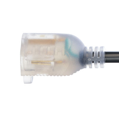 25 pés cabo de extensão exterior de carga pesada com extremidade iluminada e flexível resistente ao frio 3 pontas cabo elétrico IP22 nível IP
