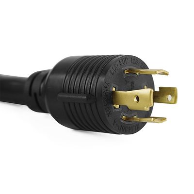 Elethor Nema Ev Carregador Adaptador Cable de extensão 3 Condutor Sjt Tipo L14-30p Twist Lock Plug para 14-50r Adaptador Cordão de alimentação