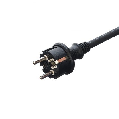 Certificado DIN VDE 0620/EN 50075 1990 Cabo de borracha isolado Euro 16A 3 Pin Plug H07rn f para PV1 solar
