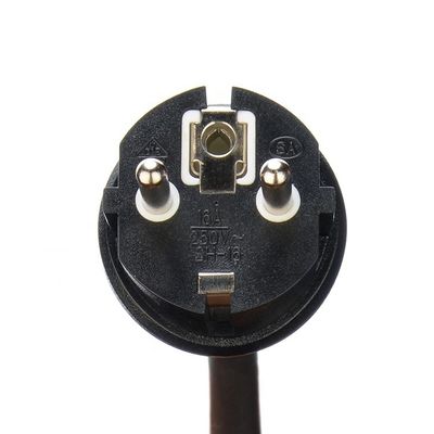 Certificado DIN VDE 0620/EN 50075 1990 Cabo de borracha isolado Euro 16A 3 Pin Plug H07rn f para PV1 solar