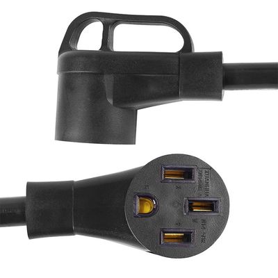 Elethor Nema Ev Carregador Adaptador Cable de extensão 3 Condutor Sjt Tipo L14-30p Twist Lock Plug para 14-50r Adaptador Cordão de alimentação