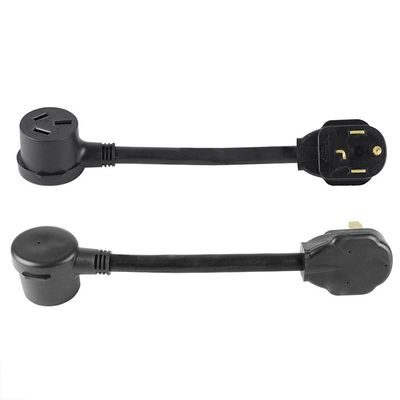 Elethor Nema Ev Carregador Adaptador Cable de extensão 3 Condutor Sjt Tipo L14-30p Twist Lock Plug para 14-50r Adaptador Cordão de alimentação