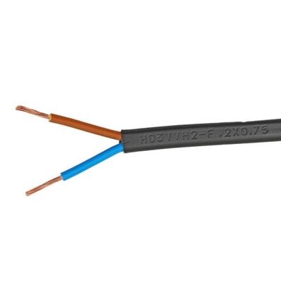 VDE Standard Kema Keur H03vvh2 f Cabos elétricos PVC Jaqueta flexível Cabo de cobre nu