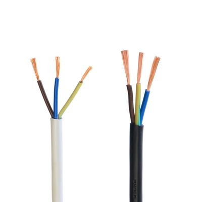 Padrão IEC 60227 H05vv f 3x0. 75mm2 PVC revestido fio elétrico flexível Multi-núcleo cabo de cobre por metro cabo de alimentação