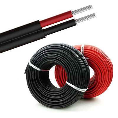 Cabos de cobre de 4 mm e 6 mm de alumínio XLPO de núcleo único ou duplo para projetos de energia solar