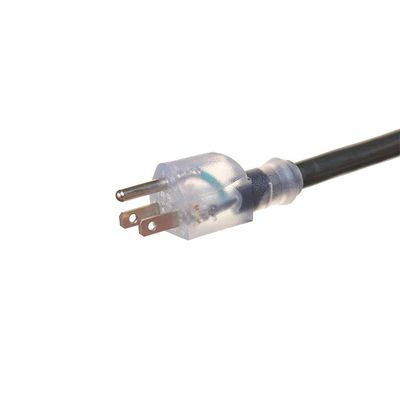 3 saída 12/3 SJTW cabo de extensão exterior com indicador iluminado ETL US 50 ft Heavy Duty 12 Gauge NEMA5-15P para NEMA 5-15R
