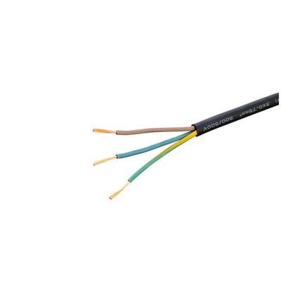 Vde H05rn f Cabo de borracha 3g 1,0 mm2 Fios múltiplos de condutor de cobre mole e nu para aplicações elétricas
