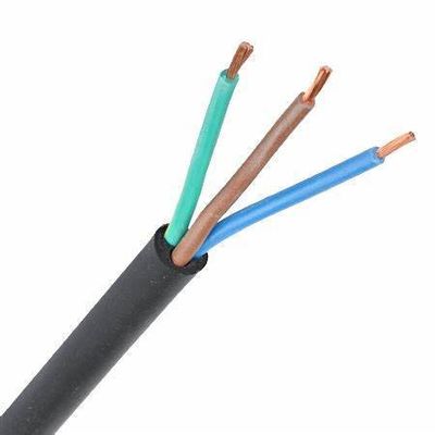 Vde H05rn f Cabo de borracha 3g 1,0 mm2 Fios múltiplos de condutor de cobre mole e nu para aplicações elétricas