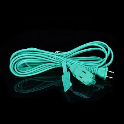 Cabo de alimentação AC 2 pontas 6 pés com 3 tomadas polarizadas e cobertura de deslizamento de segurança 13A/1625W 16 AWG cabo de extensão interior ETL