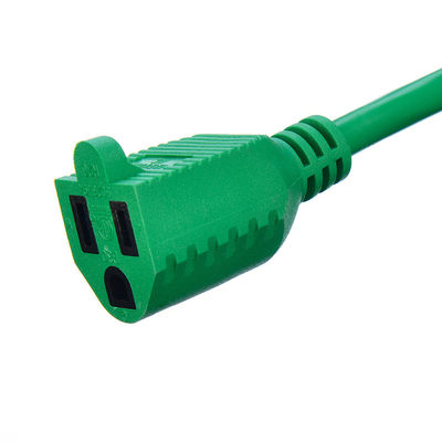 100FT ETL Listado SJTW 14/3 Cordão de Extensão Elétrico Laranja Single Plug NEMA 5-15P para NEMA 5-15R com comprimento personalizado