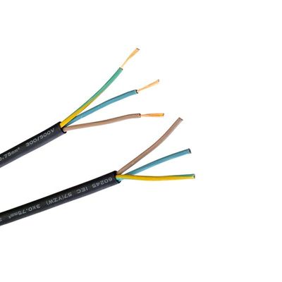 Cabos de borracha de núcleo múltiplo H05rn f 3g 0,75 mm2 3 para ligações elétricas pesadas e duráveis
