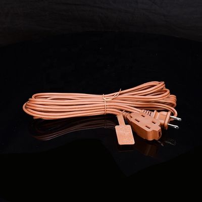 25FT Cordões de alimentação de comprimento de personalização Cordões de extensão com padrão ETL à prova d'água em tomada de tomada marrom para laptops