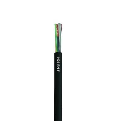 Cabo de controlo de isolamento de borracha 0,75 mm2 1 mm2 1,5 mm2 2,5 mm2 Cabo de alimentação de cobre para aplicações industriais e comerciais