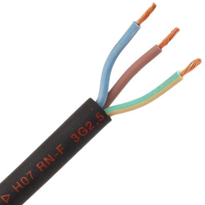 Cabos de baixa tensão para o exterior H07rn f 4g2 5 mm Cable de linha elétrica com núcleo de cobre isolado Material flexível