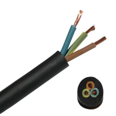 450/750v Voltagem nominal Capas de borracha Cabos de cobre H07rn f 2x1 5 Material condutor em cores personalizadas