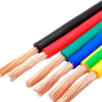Condutor de cobre livre de oxigênio puro fio elétrico de tamanho personalizado Ho7v R Pvc isolado em inglês 1.5m2/2.5mm2/4mm2/6mm2
