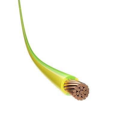 450/750V Cable de tensão nominal H07vv R 1.5mm2 2.5mm2 4mm2 6mm2 com núcleos de cobre torcido e isolamento de PVC