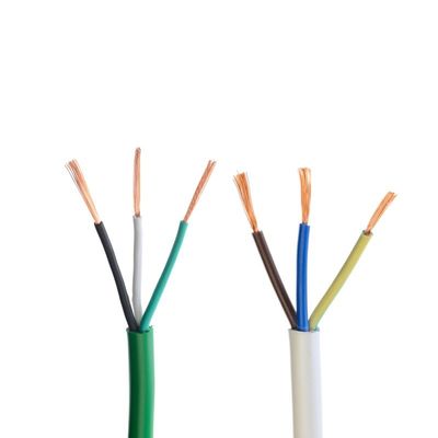 Cable de controle de isolamento de PVC H05vv f 3g1 0 Nudo fio de terra de cobre para baixa tensão em edifícios