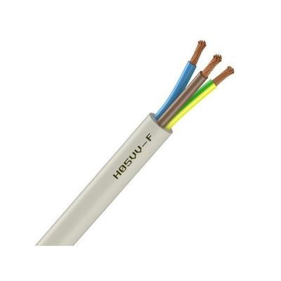 Cable de controle de isolamento de PVC H05vv f 3g1 0 Nudo fio de terra de cobre para baixa tensão em edifícios