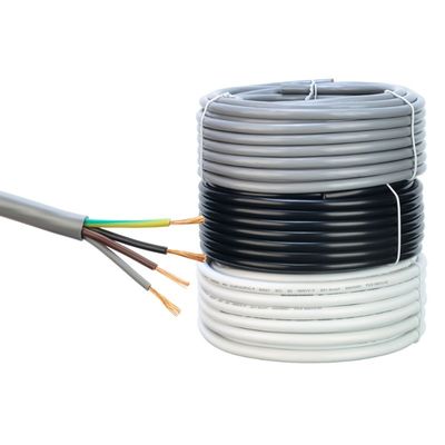 Cabos Rvv Multicore de 0,75 mm 2 3 4 núcleos com cabo de alimentação isolado de PVC 300/500v fio revestido para aplicações de baixa tensão