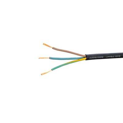 H07rn f 3g 2,5 mm2 Cabo de alimentação isolado de borracha resistente ao fogo para aplicações eléctricas sem óleo