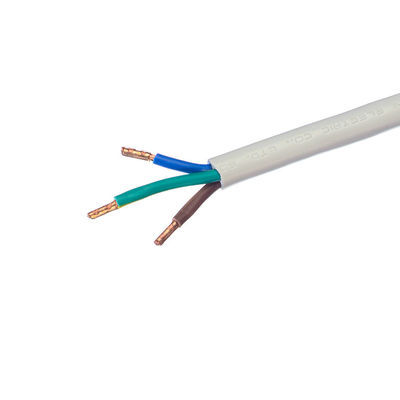 VDE Standard H05VV-F 3x0.75mm2 400mm Cabeça do cabo de alimentação PVC Isolamento Final despojado Eletrodoméstico Cabo flexível de alimentação